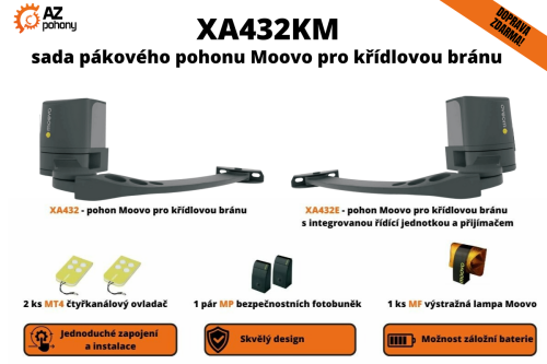 XA432KM - sada pákového pohonu Moovo pro křídlovou bránu